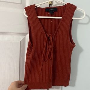 Forever 21 Tie in front Crop top